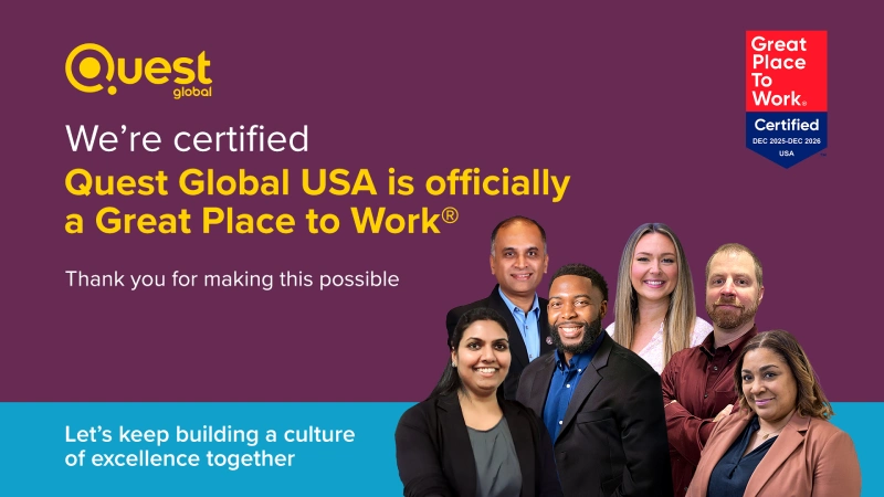 Quest Global Certified Best Place to Work
